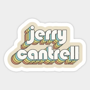 vintage color Jerry Cantrell Sticker